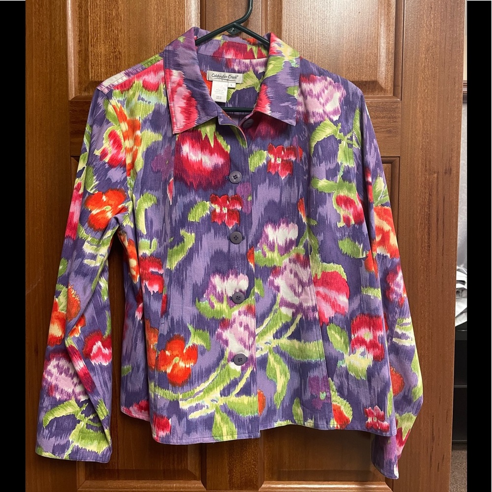 Coldwater Creek multicolored Jacket, size L.